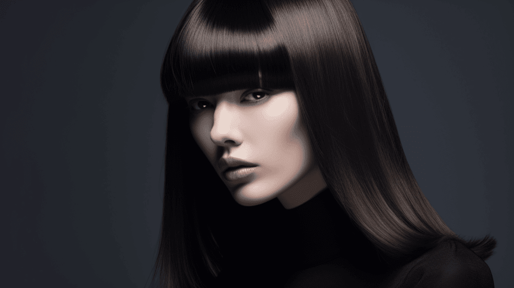 Image of a woman with Full-Heavy Fringe