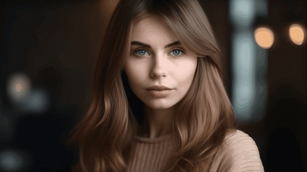 Image of a woman with Side-Swept Bangs