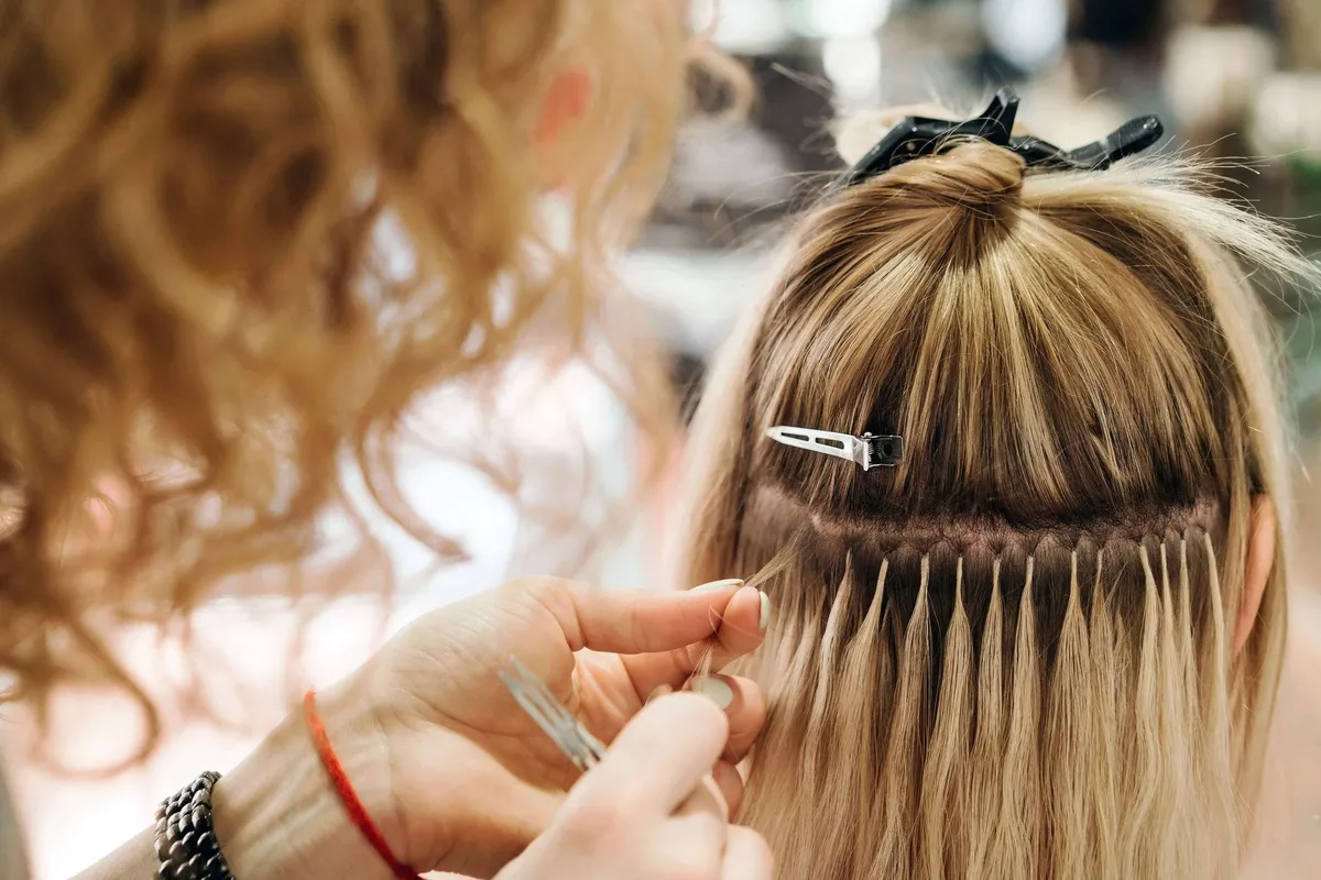 Image of the Lightest & Most Discreet hair extension Methods