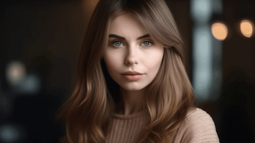 Image of a woman with Side-Swept Bangs