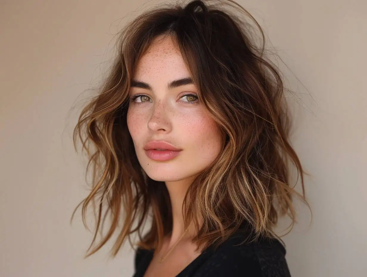 Half head balayage refresh with subtle face-framing brightness and a soft, blended finish.