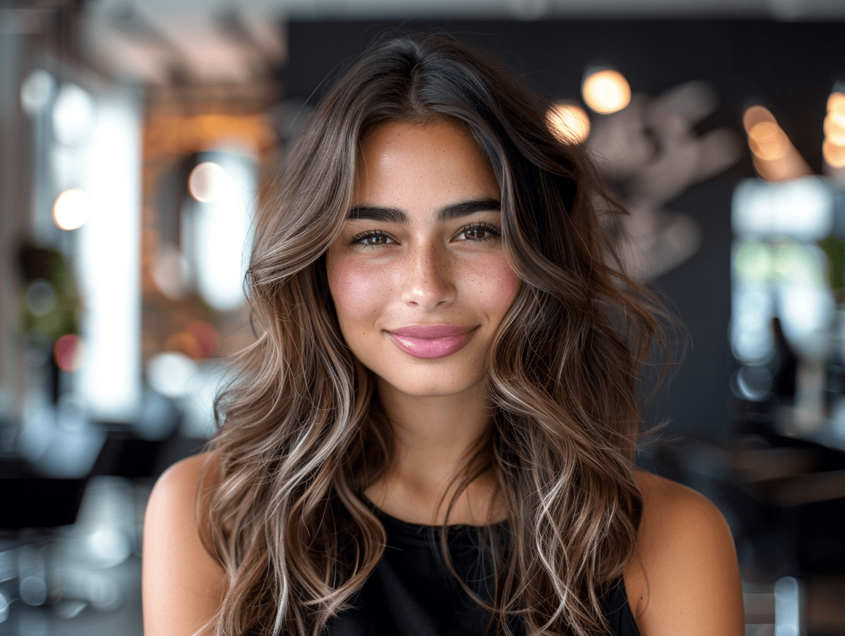 Ladies cut and blowdry with K18 treatment for strong, healthy-looking hair and shine.