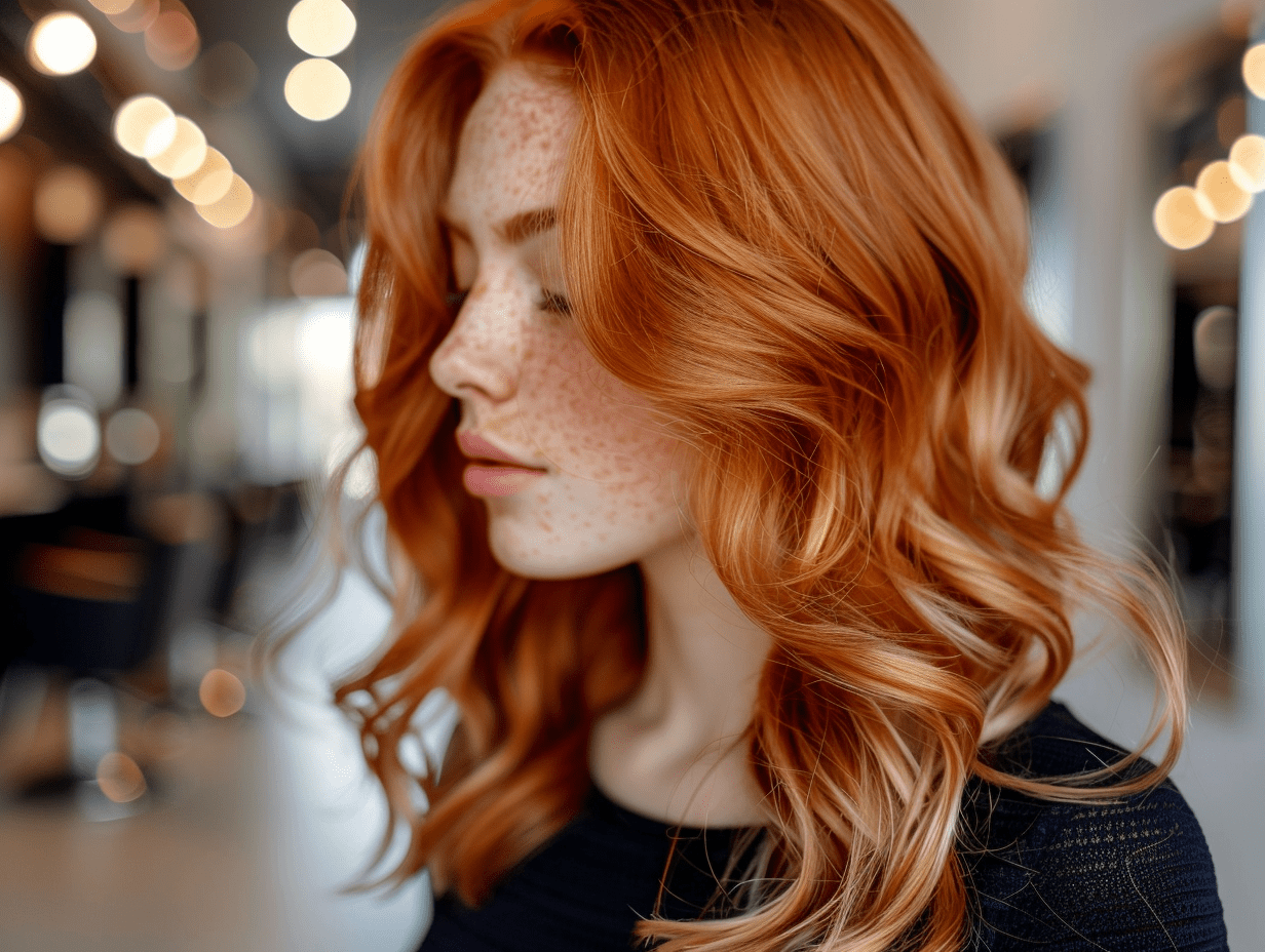 Wash and blowdry with a smooth, salon-fresh finish in natural lighting.