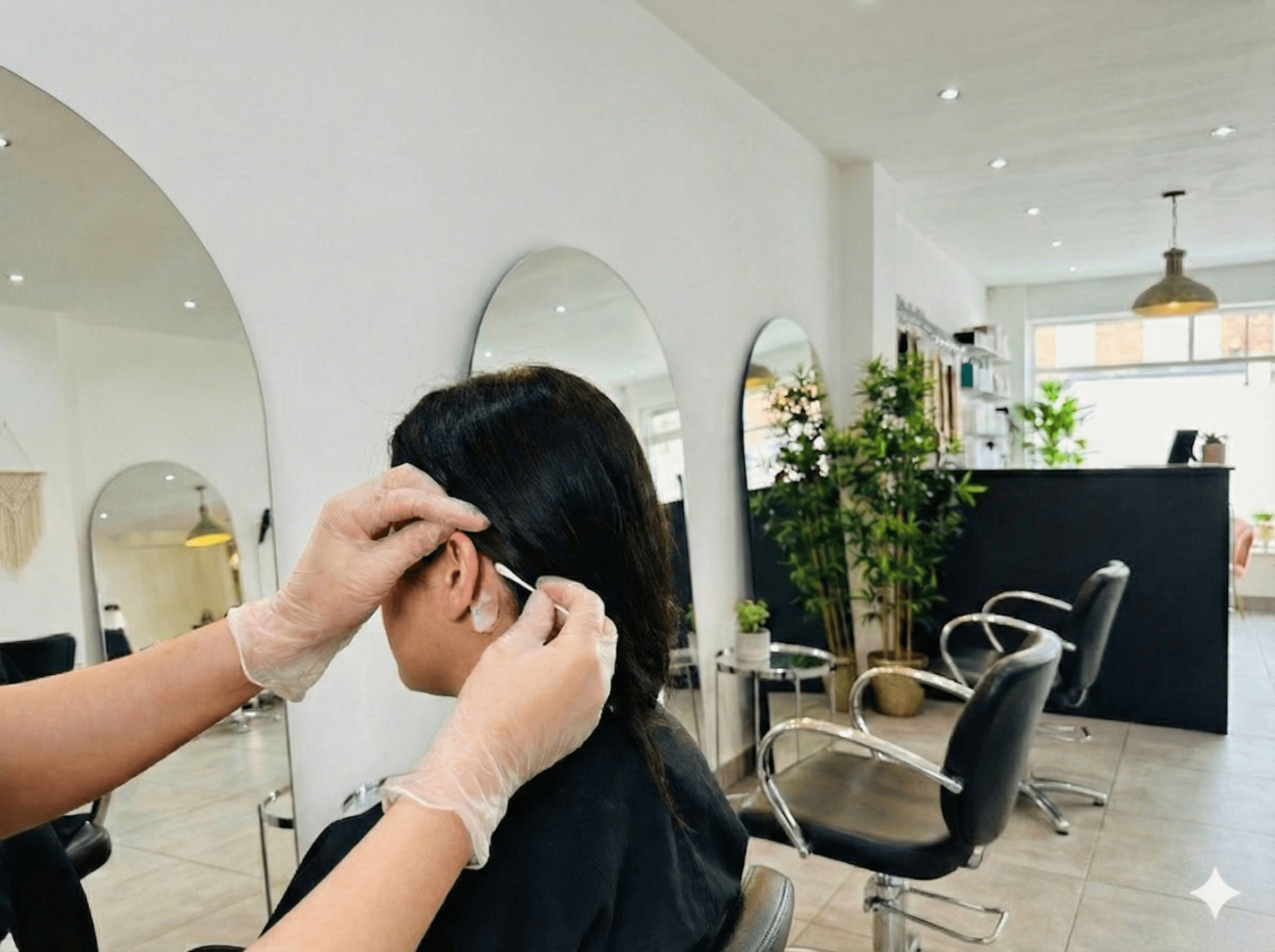 Patch test as part of colour consultation safety process